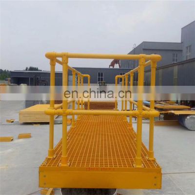 high strength low price  fiberglass FRP ladder handrail with all dimensions platform