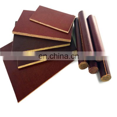 High quality Bakelite Bar/ Phenolic Cotton board  / Cloth Fabric Laminated Rod/ sheet