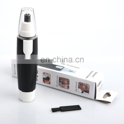 New Portable Electric Nose Hair Trimmer Man Shaving Nose hair removal shaver clipper Black No Spray Nose Hair Clipper