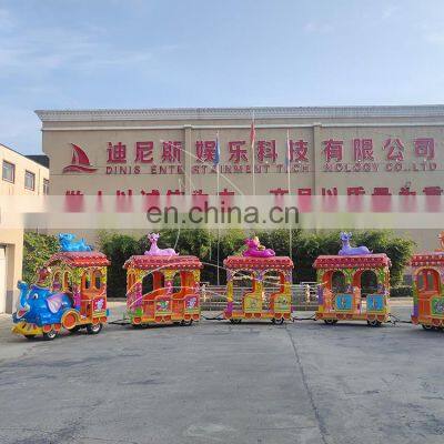 Commercial Children Amusement Park Trackless Road Elephant Train on Sale photo-5