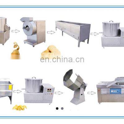 Fully Automatic Potato Chips Making Machinery Plantain Frites Surgeler Processing Plant Frozen French Fries