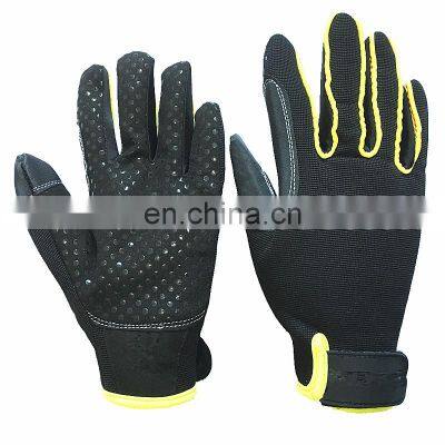 Good grip hand work safety wholesale iron high performance durable protective colorful mechanic tactical gloves