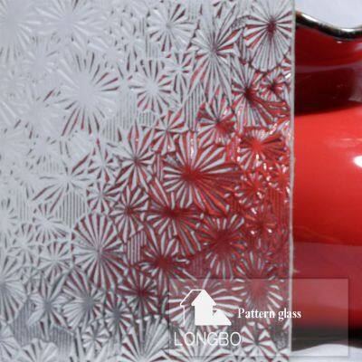 6mm 8mm 10mm 12mm 15mm Customized Tempered Patterns Glass Optional for Shower Room photo-3