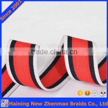 Polyester striped elastic ribbon bands wholesale