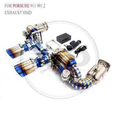 HMD Exhaust System Performance Catback for Porsche 911 991.2 /991.2 GT3 /991.2 Turbo 2015-2017 Sport Headers Whatsapp +86 18946955156