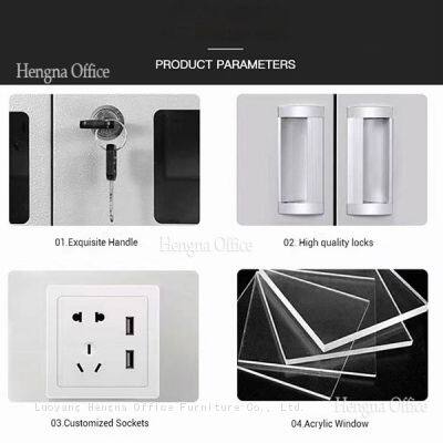 Industrial Metal 12 Slot Cell Phone Charging Cabinet EWSW217 |Customized Power Sockets &Ventilation Slots for Construction Sites & Mining Industry photo-4