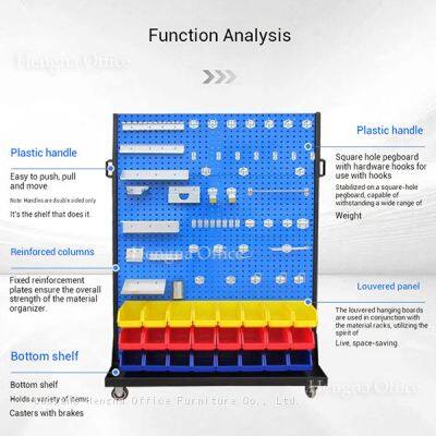 Industrial 3-Tier Mobile Tool Storage Trolley | Rolling Parts Bin Rack With Wheels | for Auto Repair