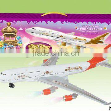 1/100 Battery Operated Model Plane Toy W/light (plastic toys)