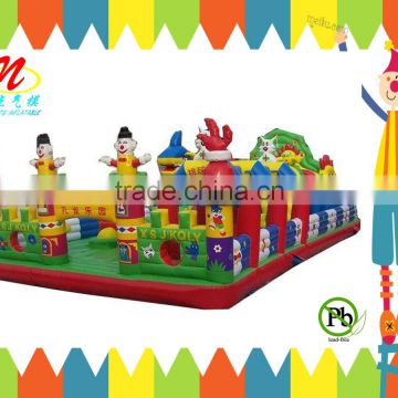 high quality happy colorful inflatale fun city for sale