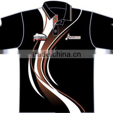 High Quality Sublimation POLO SHIRTS / New Customize 100% Polyester Sublimation Polo Shirts for Mens photo-2