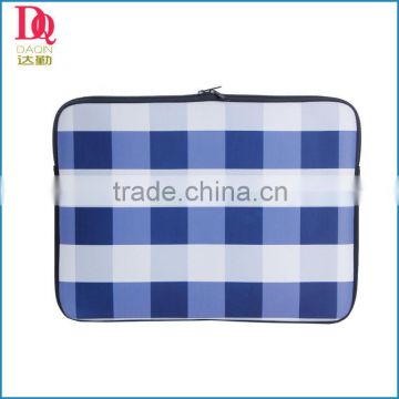 2014 Eco-friendly Japanese Stylish Plaid Design Laptop Sleeve