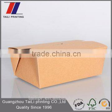 Custom cheap disposable meal paper kraft box