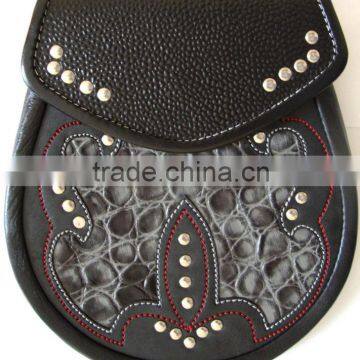 Deluxe Leather Sporran Made Of Fine Quality Leather Material