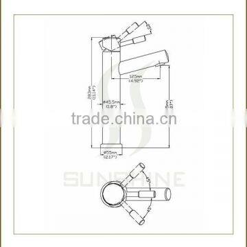 FT-A-26A Australia Style Stainless Steel Basin Faucet for Export photo-2