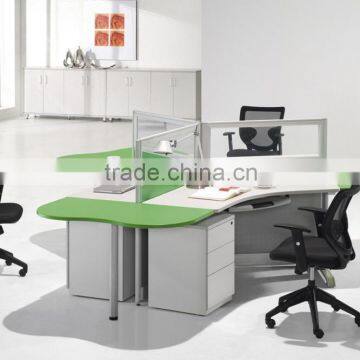 Modern office workstation,3 people office desk with partition (SZ-WSB320)