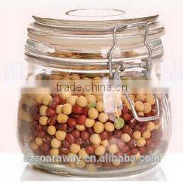 Eco-friendly feature glass airtight jar glass material container for honey