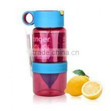 500ml Tritan fruit infuser water bottle/sport health lemon cup for kids