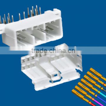 14-pin PCB male and female wire to board auto connectors solutions with vertical board connector