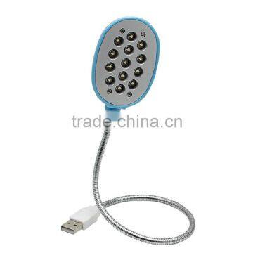Ultra Bright USB 13 LED 13LED Light Lights Lighting Powered Flexible White Reading Lamp for Laptop Power Bank Mobile Charger Com photo-2
