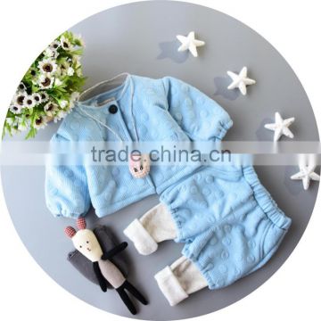 Hot sale baby cotton suit long coat&pants wholesale cheap