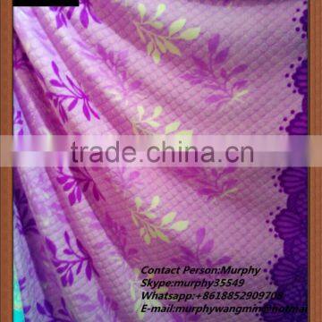 Stitching Technics 3D Printed Polyester Flannel Blanket Fabric