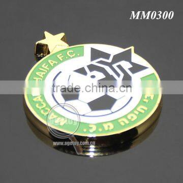 Green Box Packing Round Star Shaped Promotional Club Football Match Customize Sports Game Metal Medal