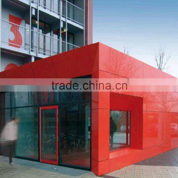 4mm pvdf coating red outdoor building decoration materials aluminum composite panel