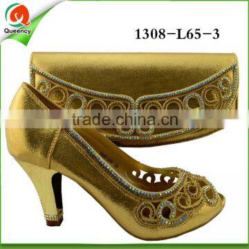 1308-L65 Wholesale African Style Match Shoes and Bags photo-4