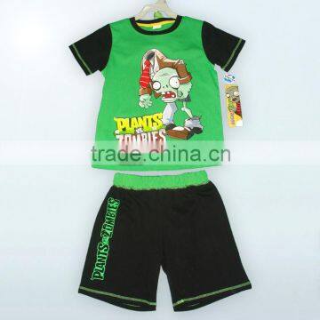 baby clothes 2016 high quality cotton children kids baby suits made in china for plants vs zombies