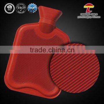 dark red colour BS natural rubber gel hot water bottle