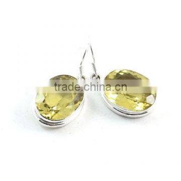 925 silver jewelry drop earrigns for women semi precious stone daily wear earrings