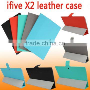 Super slim smart leather case for fnf ifive x2 tablet pc