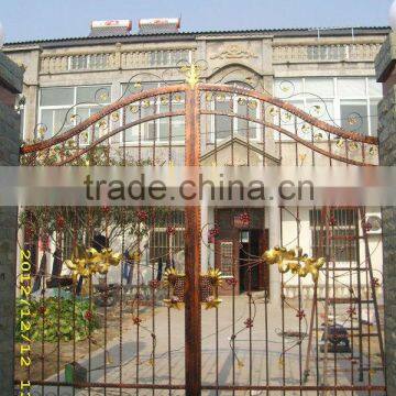 wrought iron entrance main gate with electric opener