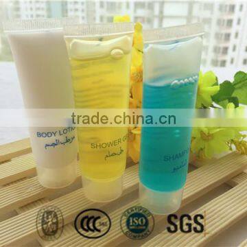 Long and slim hotel 30ml shampoo tube with disposable material vairous fragrance