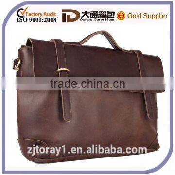 High Quality Men Leather Business Tote Brifcase for Lawyer