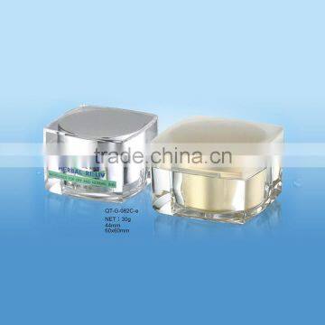 Cosmetic Bottle Acrylic Cream Jar Square Container Acryl Series 30g