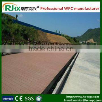 HDPE Plastic composte deck flooring with eco-friendly feature/good price wood plastic composite decks