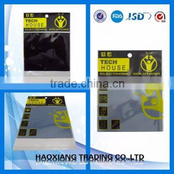 most popular resealable plastic poly poch,custom design self-adhesive bag with header