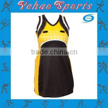 Full sublimation netball dress with custom pattern