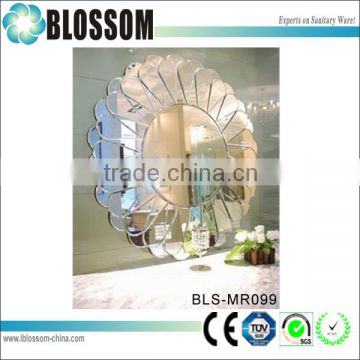 hotel magnifying 3d art flower shape mirror