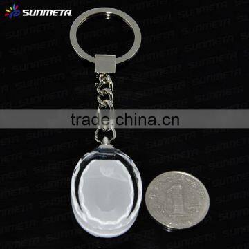 Sunmeta sublimation keychain, crystal keychain, manufacturer supply