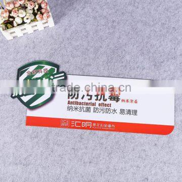 souvenir pvc plastic blister card display card tag plastic poster with custom logo