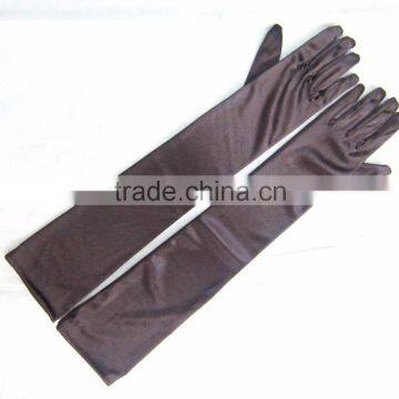 Shoulder length satin glove