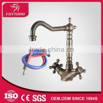 Unique design long neck dual handle bathroom faucets MK29406