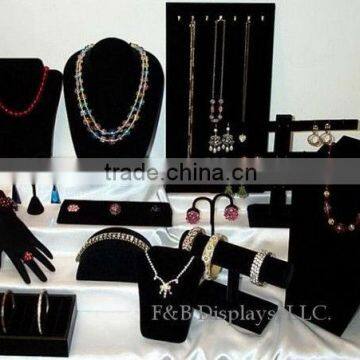 velvet jewelry parts display stands
