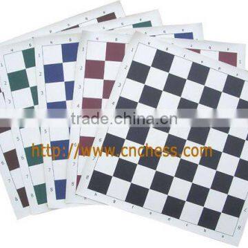 vinyl chess board with 14" x 14" with 1-1/2" squares