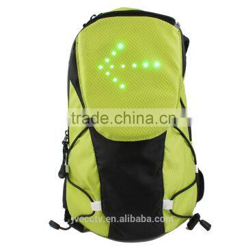 18L capacity LED bag backpack security turn singnal outdoor sports wirelesss remote control factory direct Led cycling backpack