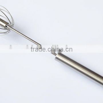 Elegant Stainless Steel Mechanical Whisk Hand Push Mixer