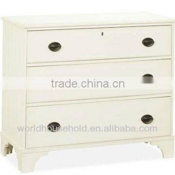 wooden cabinet, white color