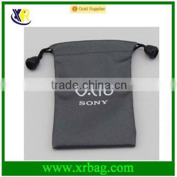 promotional fashion fabric drawstring gift bag with custom logo